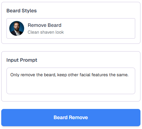 Create in one click example